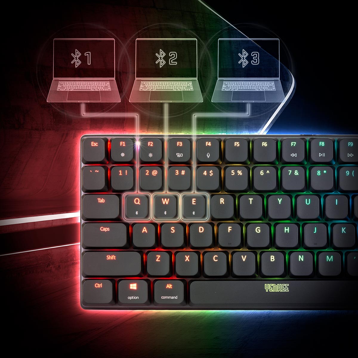 Low profile mechanical RGB keyboard ROGUE | YKB 3700US | Yenkee